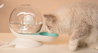 Pet Life ® 'Auto-Myst' Snail Shaped 2-in-1 Automated Gravity Pet Filtered Water Dispenser and Food Bowl - BIG FRENCHIES