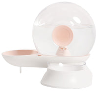 Pet Life ® 'Auto-Myst' Snail Shaped 2-in-1 Automated Gravity Pet Filtered Water Dispenser and Food Bowl - BIG FRENCHIES