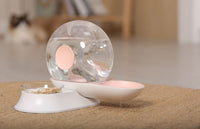 Pet Life ® 'Auto-Myst' Snail Shaped 2-in-1 Automated Gravity Pet Filtered Water Dispenser and Food Bowl - BIG FRENCHIES