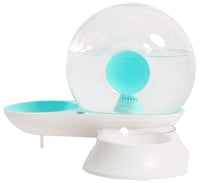 Pet Life ® 'Auto-Myst' Snail Shaped 2-in-1 Automated Gravity Pet Filtered Water Dispenser and Food Bowl - BIG FRENCHIES