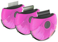 Pet Life ® 'Axler' Triple Rotating Rake Deshedder and Dematting Grooming Pet Comb - BIG FRENCHIES