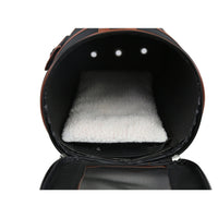 Pet Life ® 'Bark Avenue' Cylindrical Airline Approved Fashion Designer Posh Pet Dog Carrier - BIG FRENCHIES