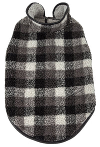 Pet Life ® 'Black Boxer' Classical Fashion Insulated Plaid Dog Coat - BIG FRENCHIES