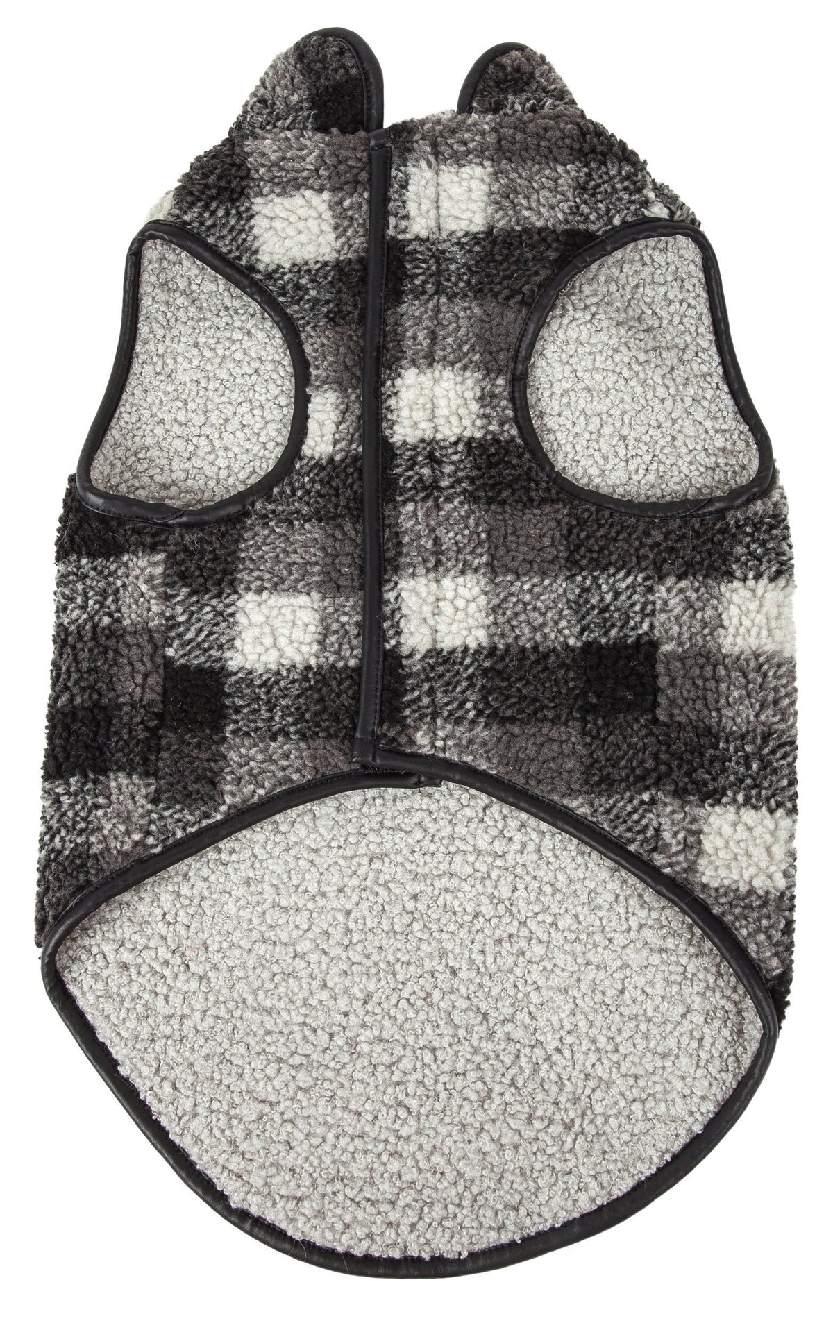 Pet Life ® 'Black Boxer' Classical Fashion Insulated Plaid Dog Coat - BIG FRENCHIES