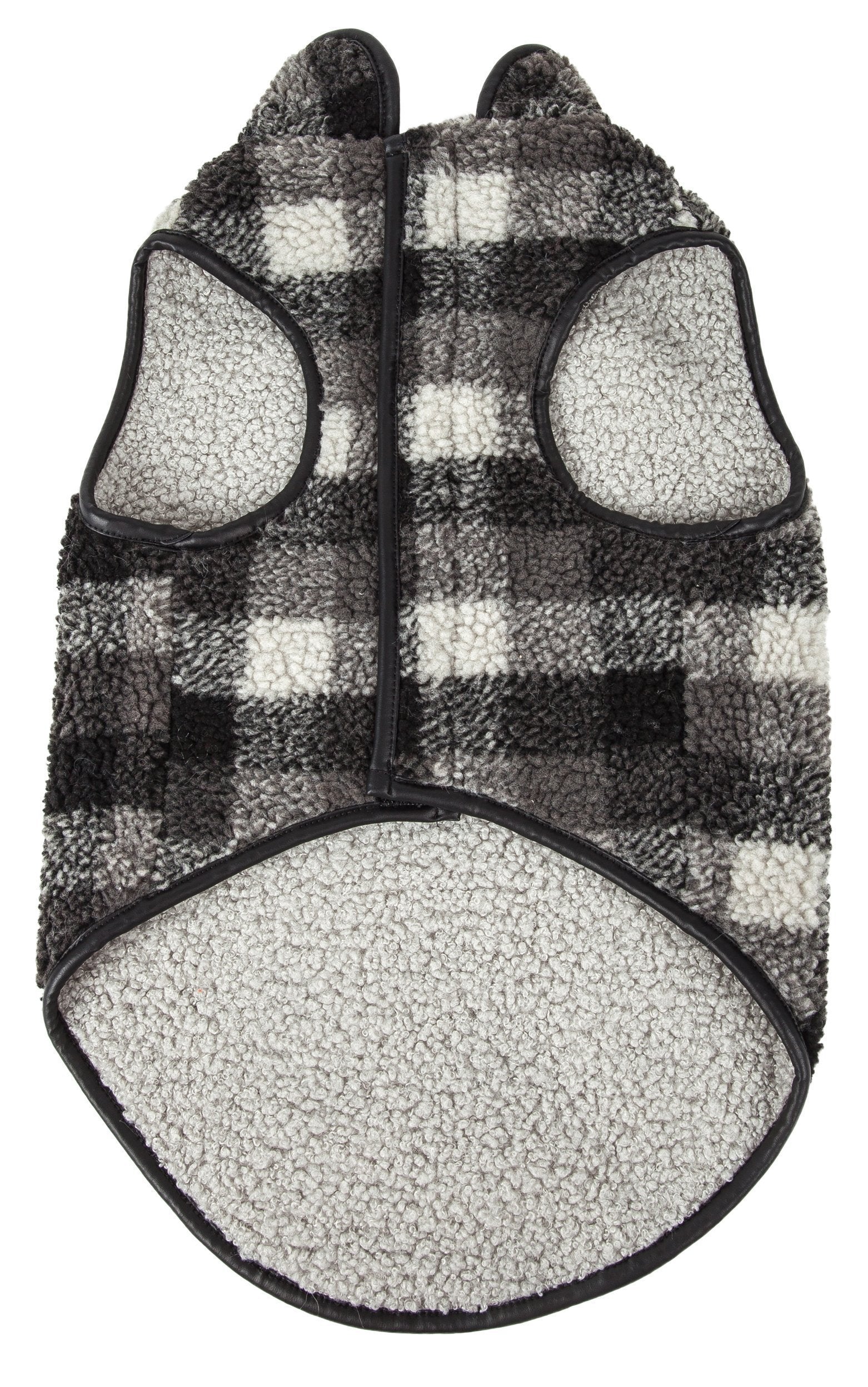 Pet Life ® 'Black Boxer' Classical Fashion Insulated Plaid Dog Coat - BIG FRENCHIES