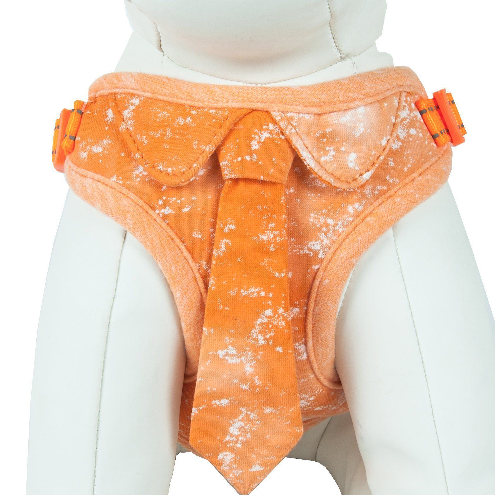 Pet Life ® 'Bonatied' Mesh Reversed Adjustable Fashion Dog Harness W/ Designer Neck Tie - BIG FRENCHIES