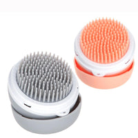 Pet Life ® 'Bravel' 3-in-1 Travel Pocketed Dual Grooming Brush and Pet Comb - BIG FRENCHIES