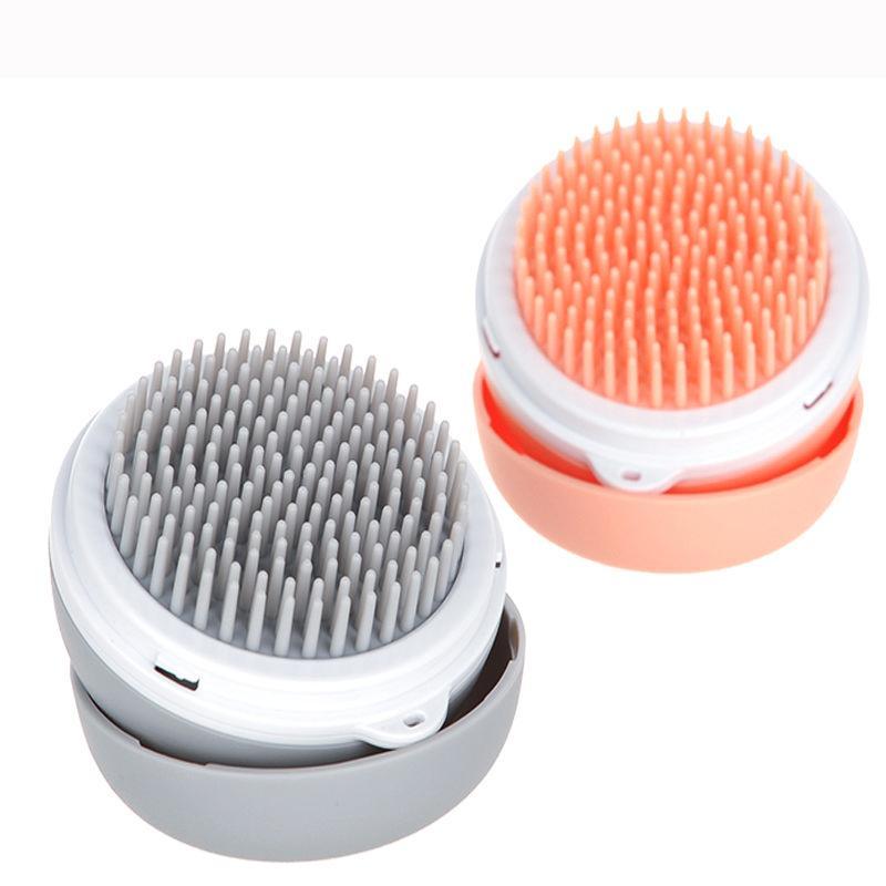 Pet Life ® 'Bravel' 3-in-1 Travel Pocketed Dual Grooming Brush and Pet Comb - BIG FRENCHIES