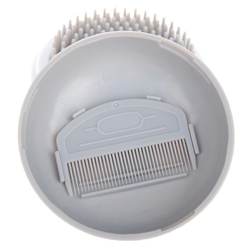 Pet Life ® 'Bravel' 3-in-1 Travel Pocketed Dual Grooming Brush and Pet Comb - BIG FRENCHIES