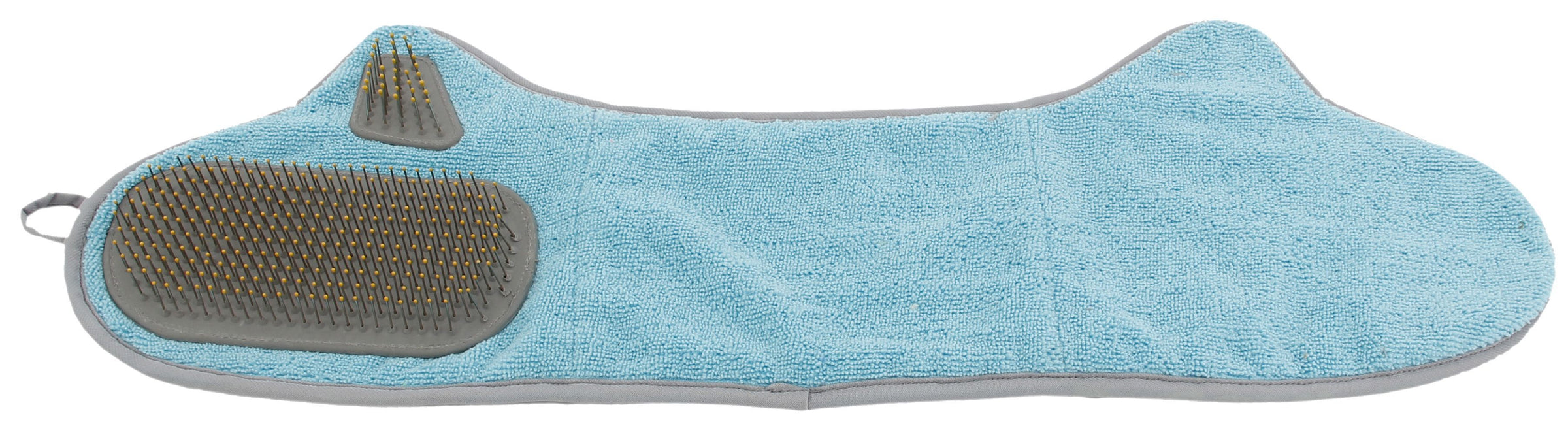 Pet Life ® 'Bryer' 2-in-1 Hand-Inserted Microfiber Pet Grooming Towel and Brush - BIG FRENCHIES