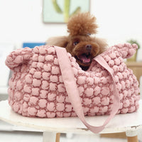 Pet Life ® 'Bubble Vogue' Ultra-Plush Fashion Designer Pet Carrier - BIG FRENCHIES