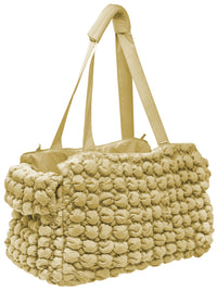 Pet Life ® 'Bubble Vogue' Ultra-Plush Fashion Designer Pet Carrier - BIG FRENCHIES