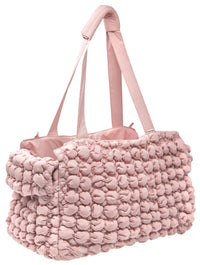 Pet Life ® 'Bubble Vogue' Ultra-Plush Fashion Designer Pet Carrier - BIG FRENCHIES