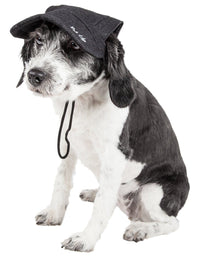 Pet Life ® 'Cap-Tivating' UV Protectant Adjustable Fashion Dog Hat Cap - BIG FRENCHIES
