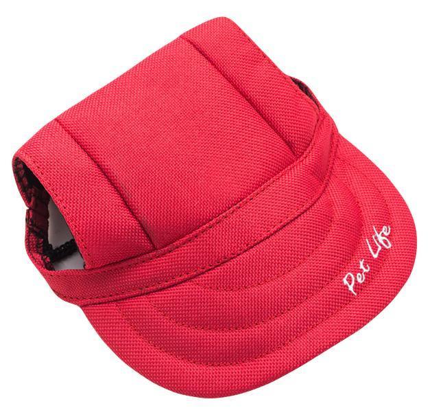 Pet Life ® 'Cap-Tivating' UV Protectant Adjustable Fashion Dog Hat Cap - BIG FRENCHIES