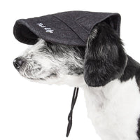 Pet Life ® 'Cap-Tivating' UV Protectant Adjustable Fashion Dog Hat Cap - BIG FRENCHIES