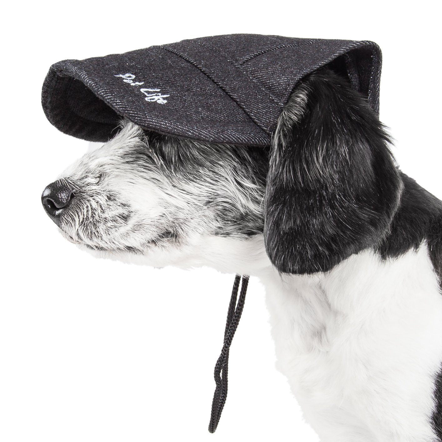 Pet Life ® 'Cap-Tivating' UV Protectant Adjustable Fashion Dog Hat Cap - BIG FRENCHIES