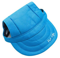 Pet Life ® 'Cap-Tivating' UV Protectant Adjustable Fashion Dog Hat Cap - BIG FRENCHIES