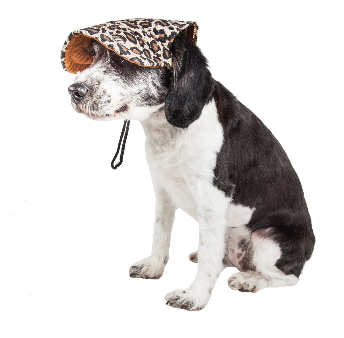 Pet Life ® 'Cheetah Bonita' Cheetah Patterned Uv Protectant Adjustable Fashion Dog Hat Cap - BIG FRENCHIES