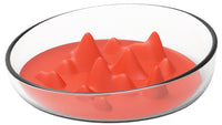Pet Life ® 'Cirlicue' Mountain Shaped Modern Slow Feeding Pet Bowl - BIG FRENCHIES