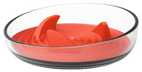 Pet Life ® 'Cirlicue' Shark Fin Shaped Modern Slow Feeding Pet Bowl - BIG FRENCHIES