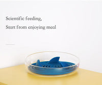 Pet Life ® 'Cirlicue' Shark Fin Shaped Modern Slow Feeding Pet Bowl - BIG FRENCHIES
