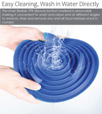 Pet Life ® 'Cirlicue' Shark Fin Shaped Modern Slow Feeding Pet Bowl - BIG FRENCHIES