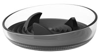 Pet Life ® 'Cirlicue' Shark Fin Shaped Modern Slow Feeding Pet Bowl - BIG FRENCHIES