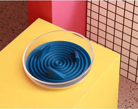 Pet Life ® 'Cirlicue' Shark Fin Shaped Modern Slow Feeding Pet Bowl - BIG FRENCHIES
