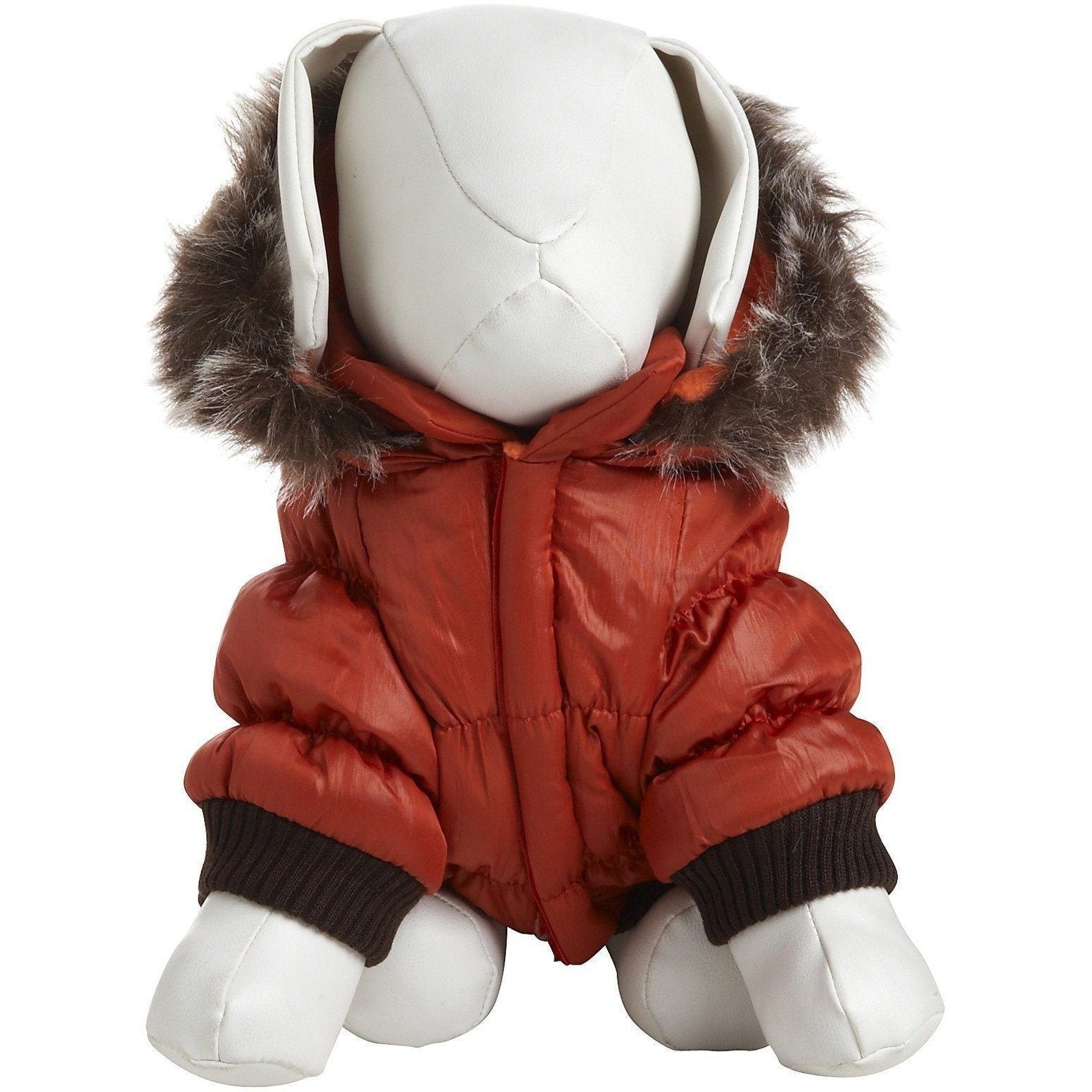 Pet Life ® Classic Metallic Fashion 3M Insulated Dog Coat Parka w/ Removable Hood - BIG FRENCHIES