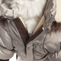 Pet Life ® Classic Metallic Fashion 3M Insulated Dog Coat Parka w/ Removable Hood - BIG FRENCHIES