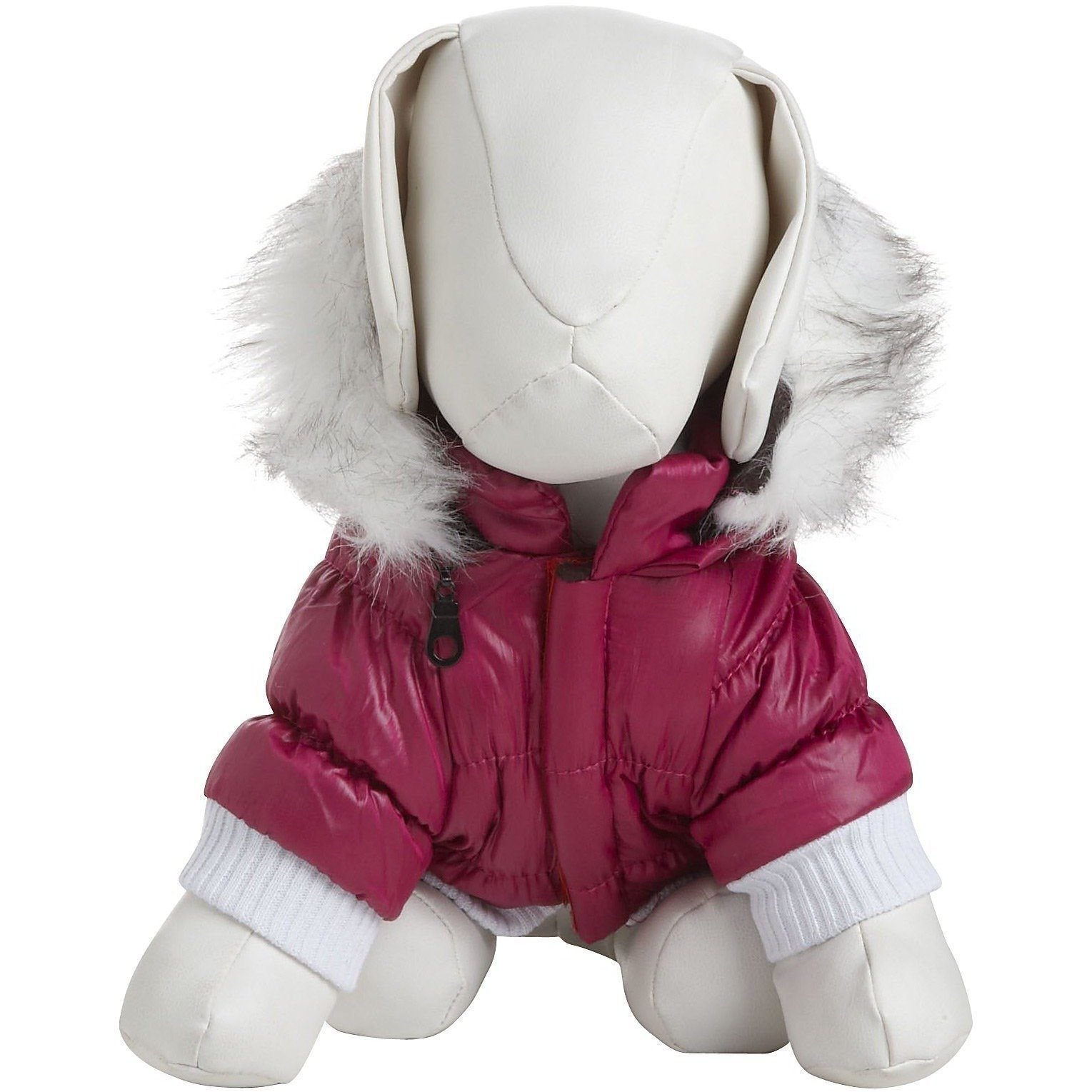 Pet Life ® Classic Metallic Fashion 3M Insulated Dog Coat Parka w/ Removable Hood - BIG FRENCHIES