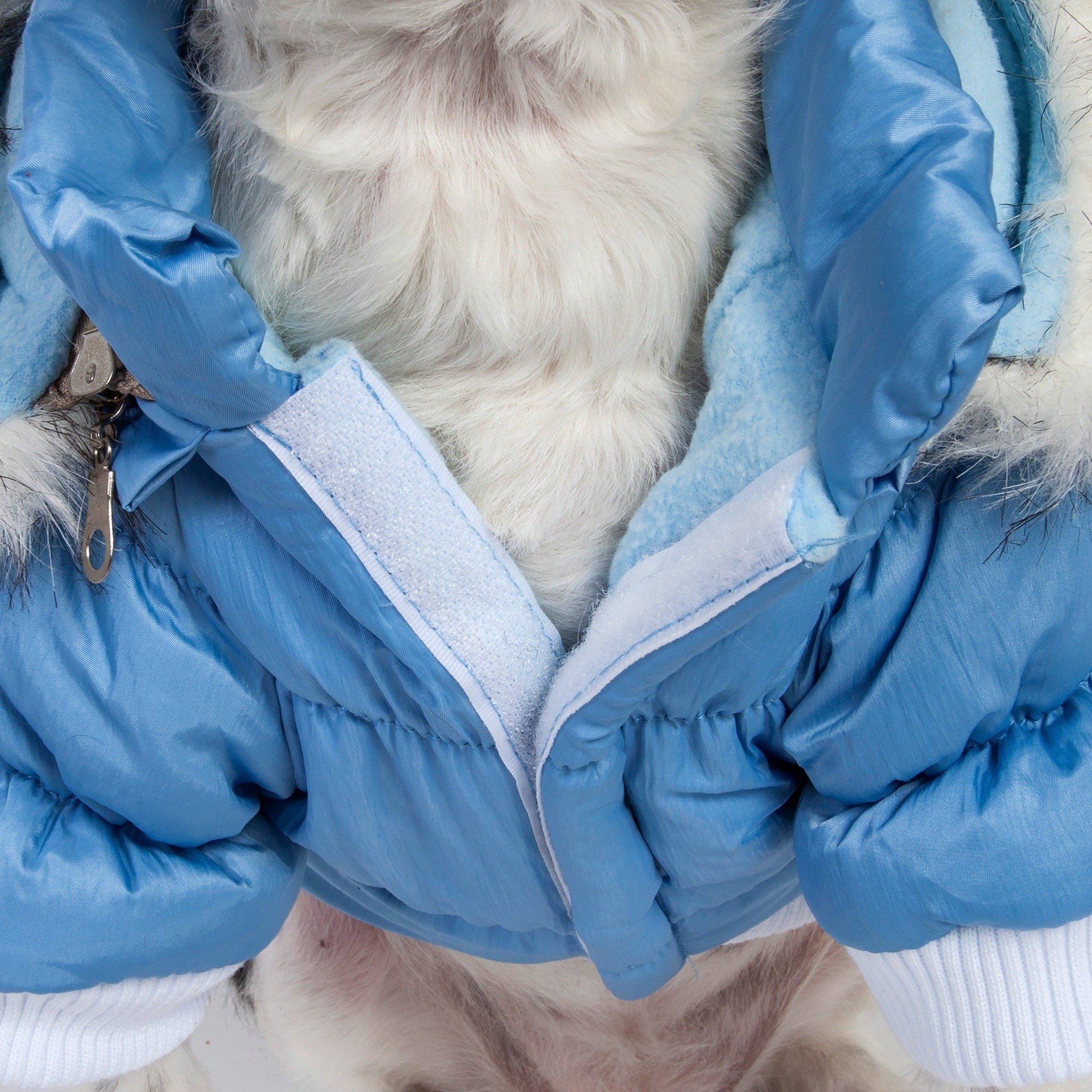 Pet Life ® Classic Metallic Fashion 3M Insulated Dog Coat Parka w/ Removable Hood - BIG FRENCHIES