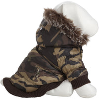 Pet Life ® Classic Metallic Fashion 3M Insulated Dog Coat Parka w/ Removable Hood - BIG FRENCHIES
