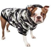 Pet Life ® Classic Metallic Fashion 3M Insulated Dog Coat Parka w/ Removable Hood - BIG FRENCHIES
