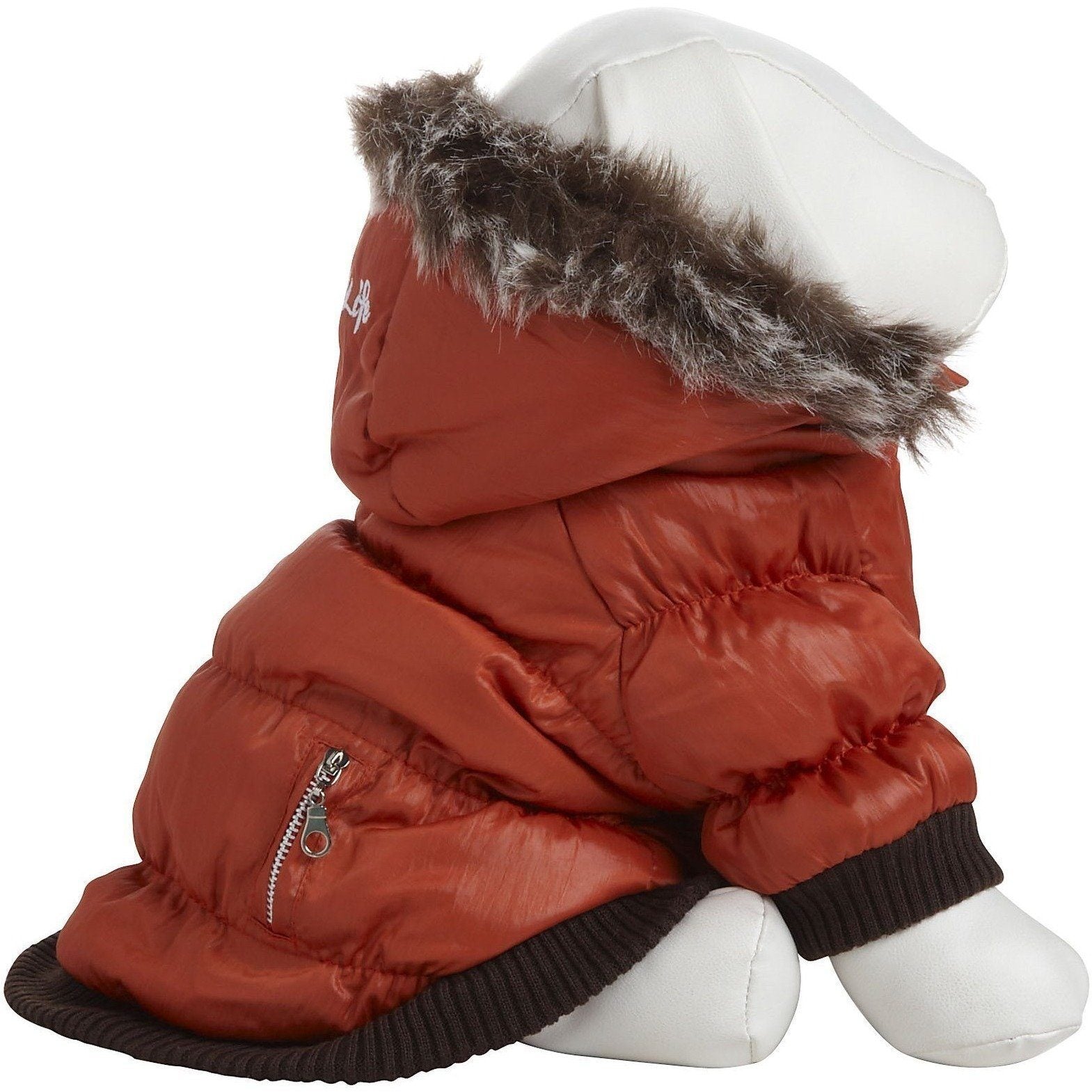 Pet Life ® Classic Metallic Fashion 3M Insulated Dog Coat Parka w/ Removable Hood - BIG FRENCHIES