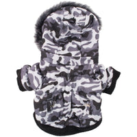 Pet Life ® Classic Metallic Fashion 3M Insulated Dog Coat Parka w/ Removable Hood - BIG FRENCHIES