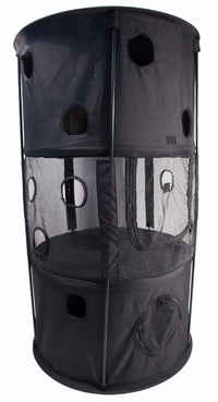 Pet Life ® 'Climber-Tree' Play-Active Travel Collapsible Lightweight Kitty Cat Tree House Lounger - BIG FRENCHIES