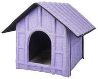 Pet Life ® 'Collapsi-Pad' Folding Lightweight Travel Pet House with inner Mat - BIG FRENCHIES
