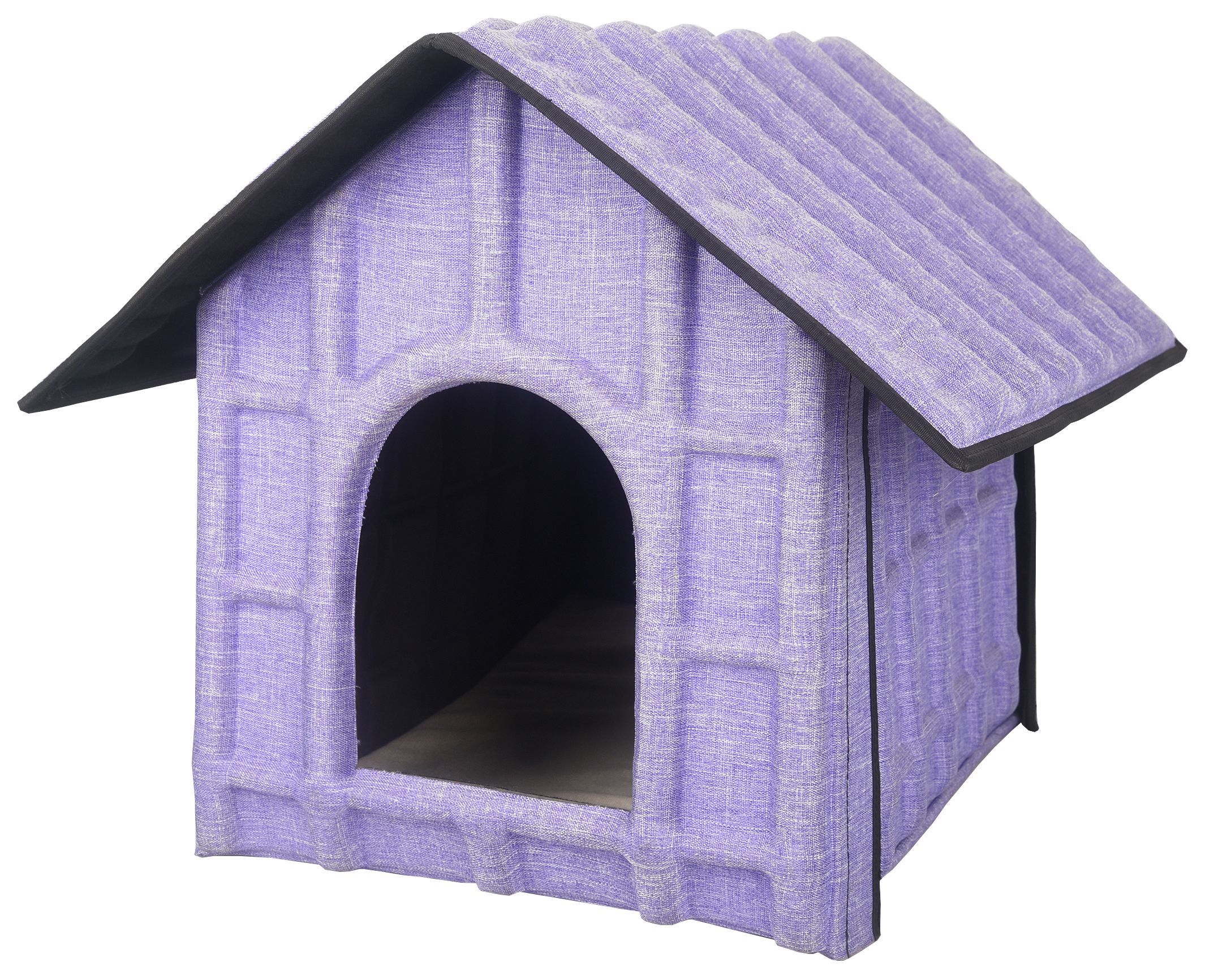 Pet Life ® 'Collapsi-Pad' Folding Lightweight Travel Pet House with inner Mat - BIG FRENCHIES