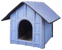 Pet Life ® 'Collapsi-Pad' Folding Lightweight Travel Pet House with inner Mat - BIG FRENCHIES