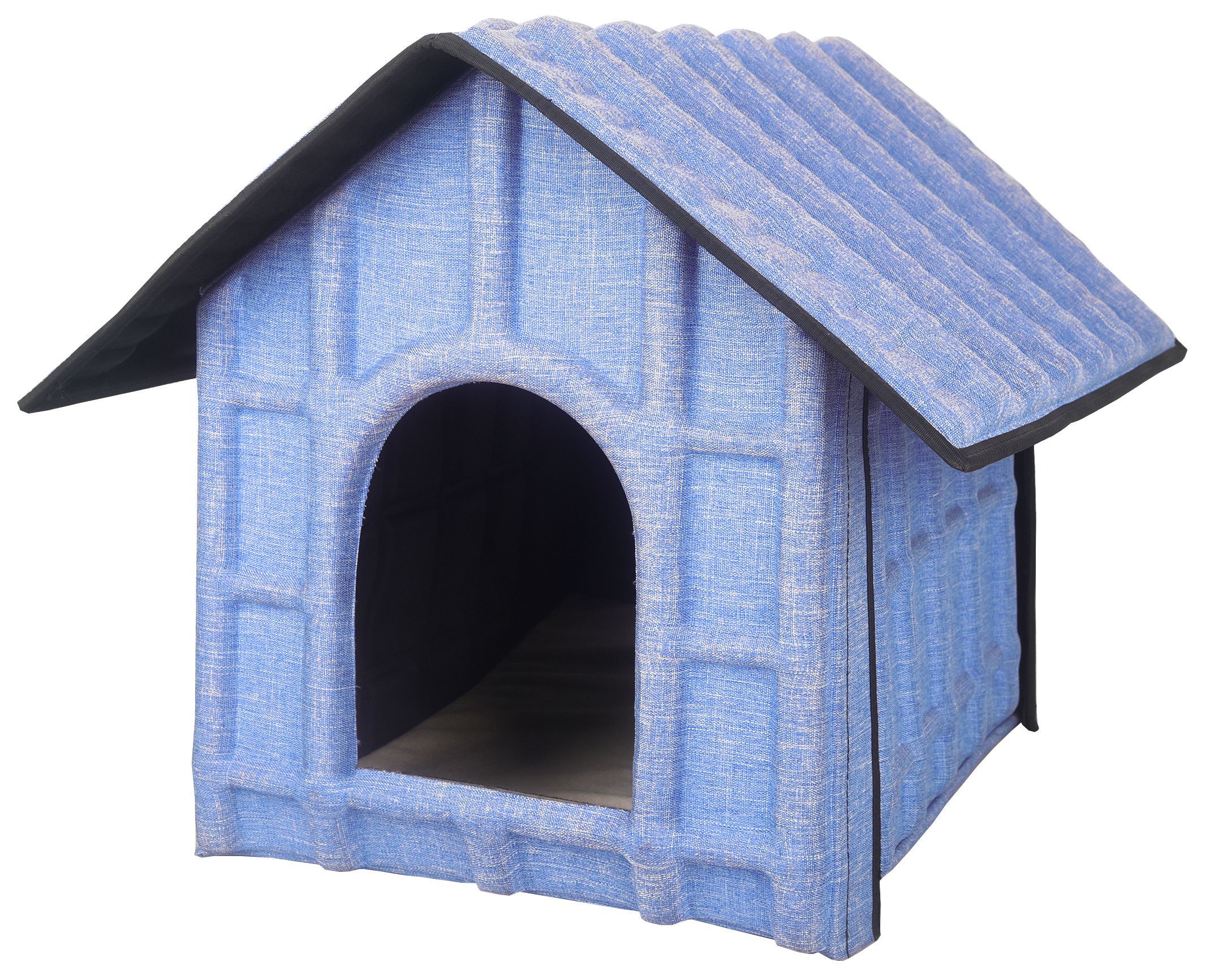 Pet Life ® 'Collapsi-Pad' Folding Lightweight Travel Pet House with inner Mat - BIG FRENCHIES