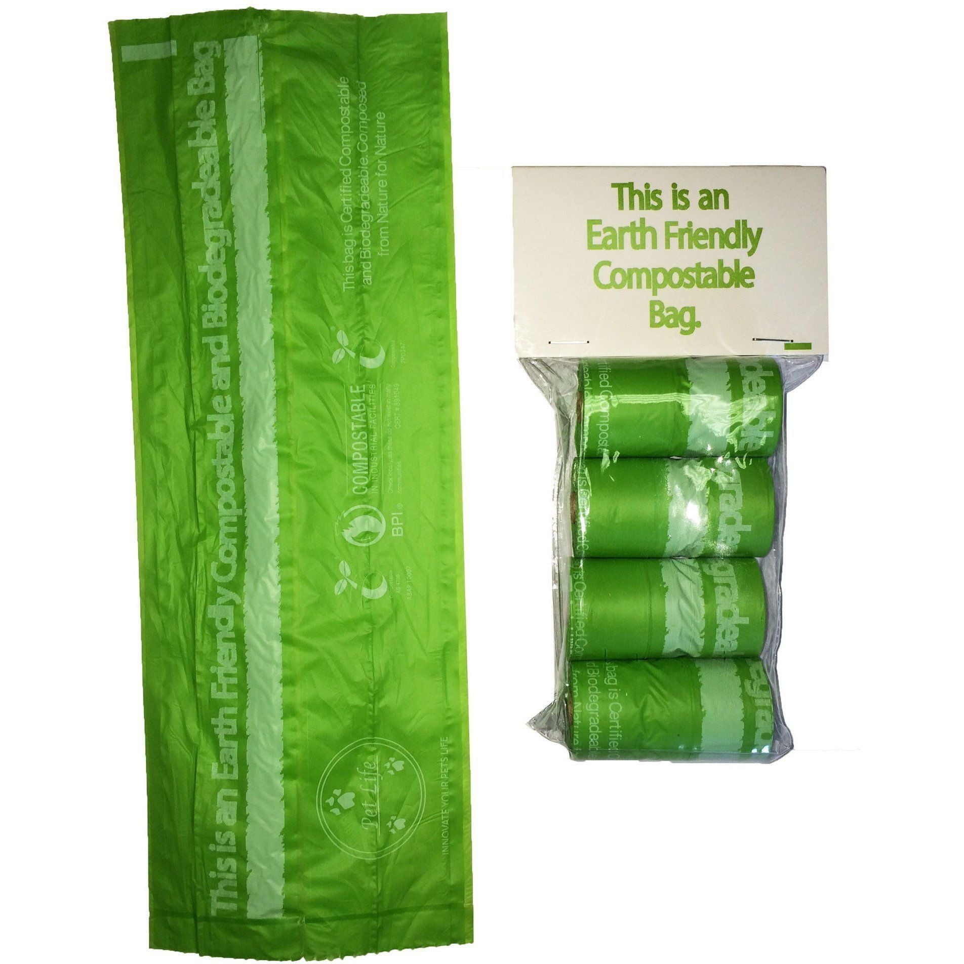 Pet Life ® 'Compostable' 100% Recyclable and Biodegradable Eco-Friendly Pet Cat Dog Waste Bags from Thermoplastic Starch - BIG FRENCHIES