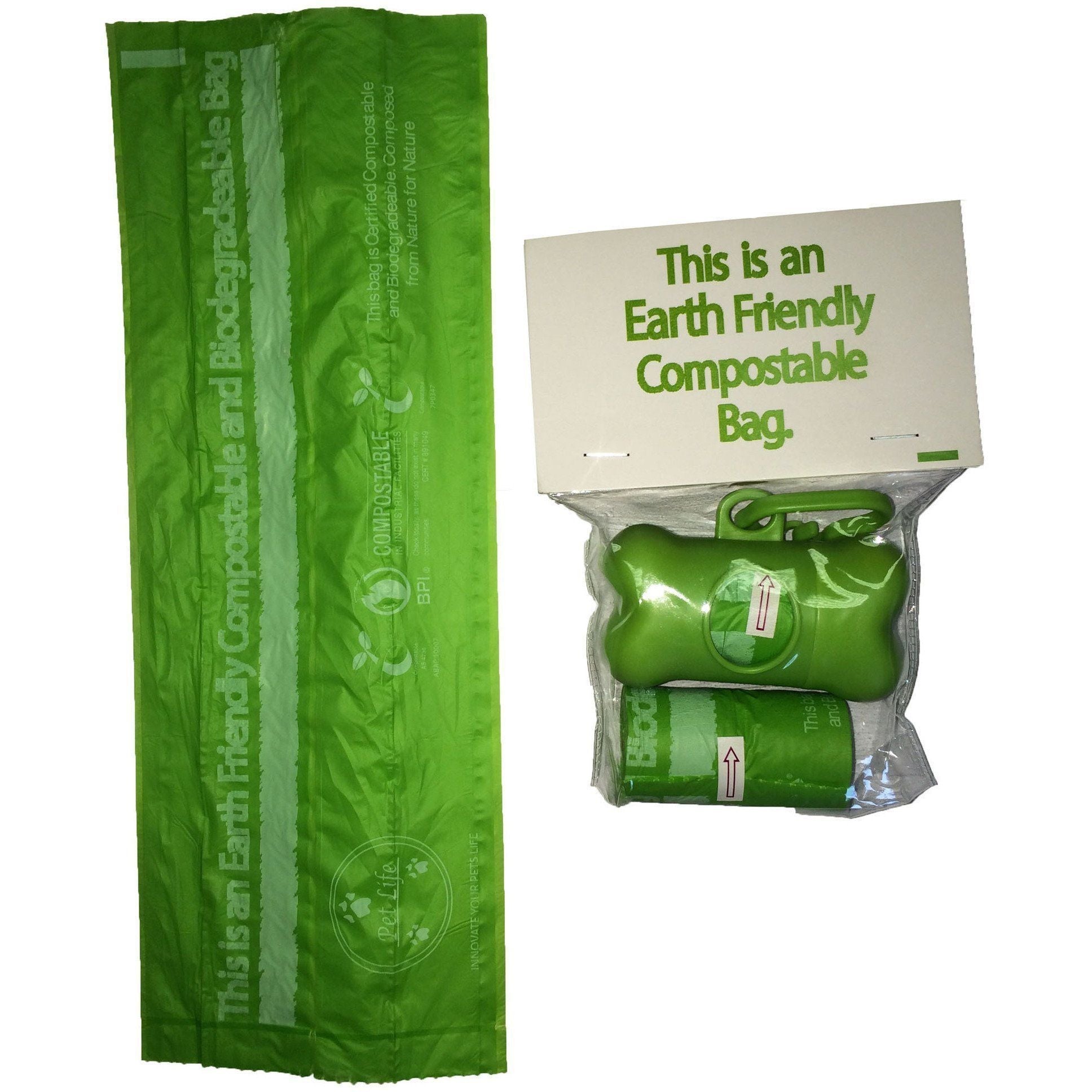 Pet Life ® 'Compostable' 100% Recyclable and Biodegradable Eco-Friendly Pet Cat Dog Waste Bags from Thermoplastic Starch - BIG FRENCHIES