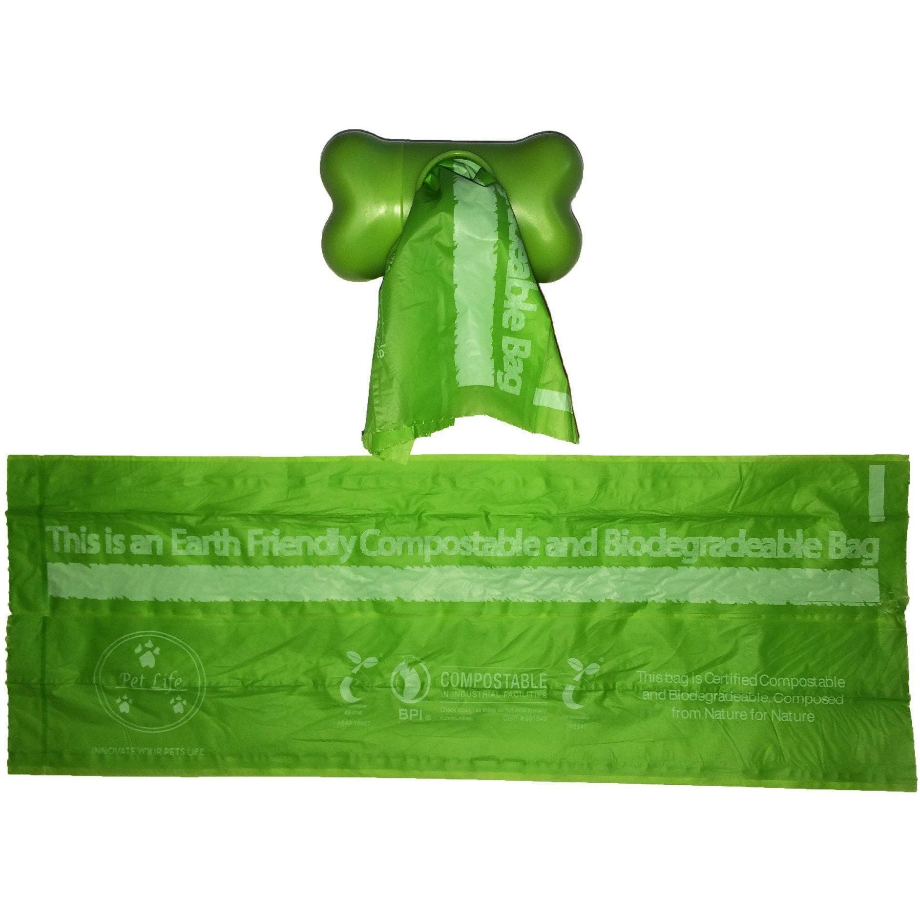 Pet Life ® 'Compostable' 100% Recyclable and Biodegradable Eco-Friendly Pet Cat Dog Waste Bags from Thermoplastic Starch - BIG FRENCHIES