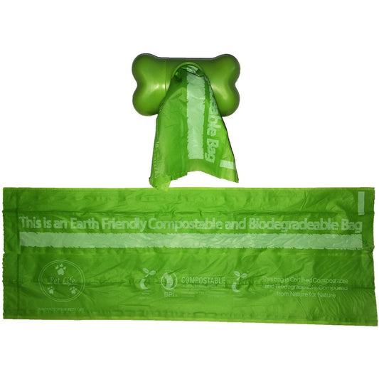 Pet Life ® 'Compostable' 100% Recyclable and Biodegradable Eco-Friendly Pet Cat Dog Waste Bags from Thermoplastic Starch - BIG FRENCHIES