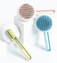 Pet Life ® 'Concepto' Modern Bristle Grooming Pet Deshedder Comb - BIG FRENCHIES