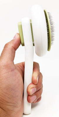 Pet Life ® 'Concepto' Modern Bristle Grooming Pet Deshedder Comb - BIG FRENCHIES