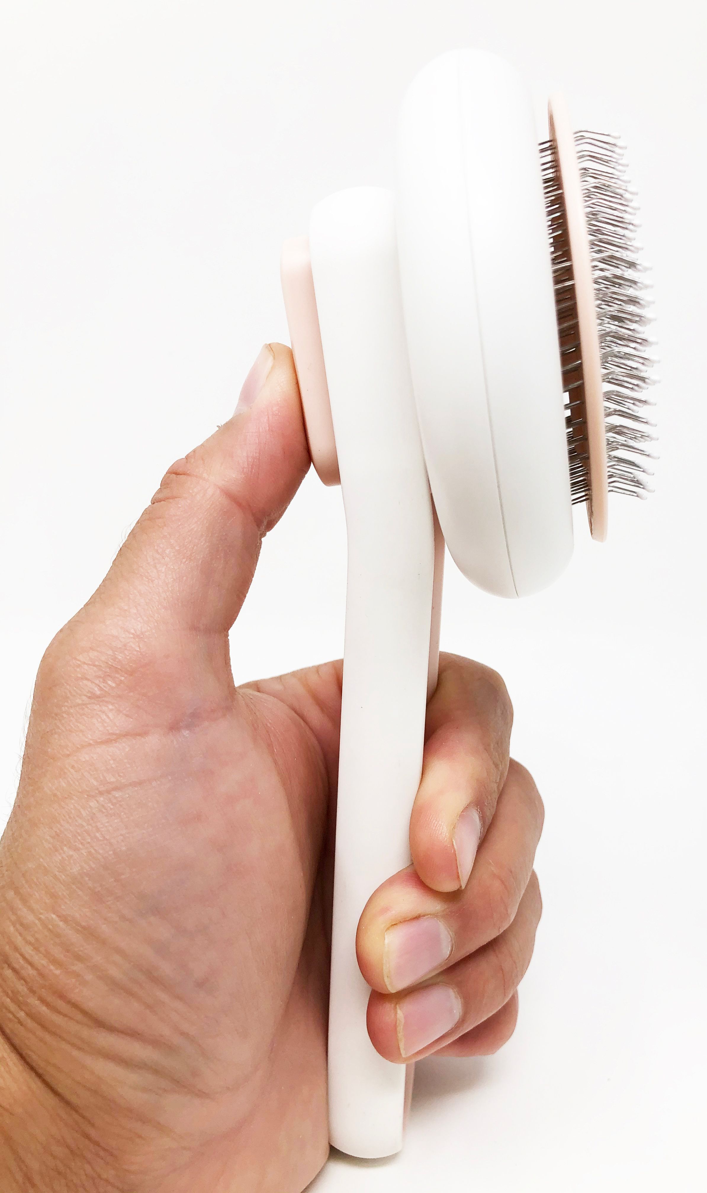 Pet Life ® 'Concepto' Modern Bristle Grooming Pet Deshedder Comb - BIG FRENCHIES