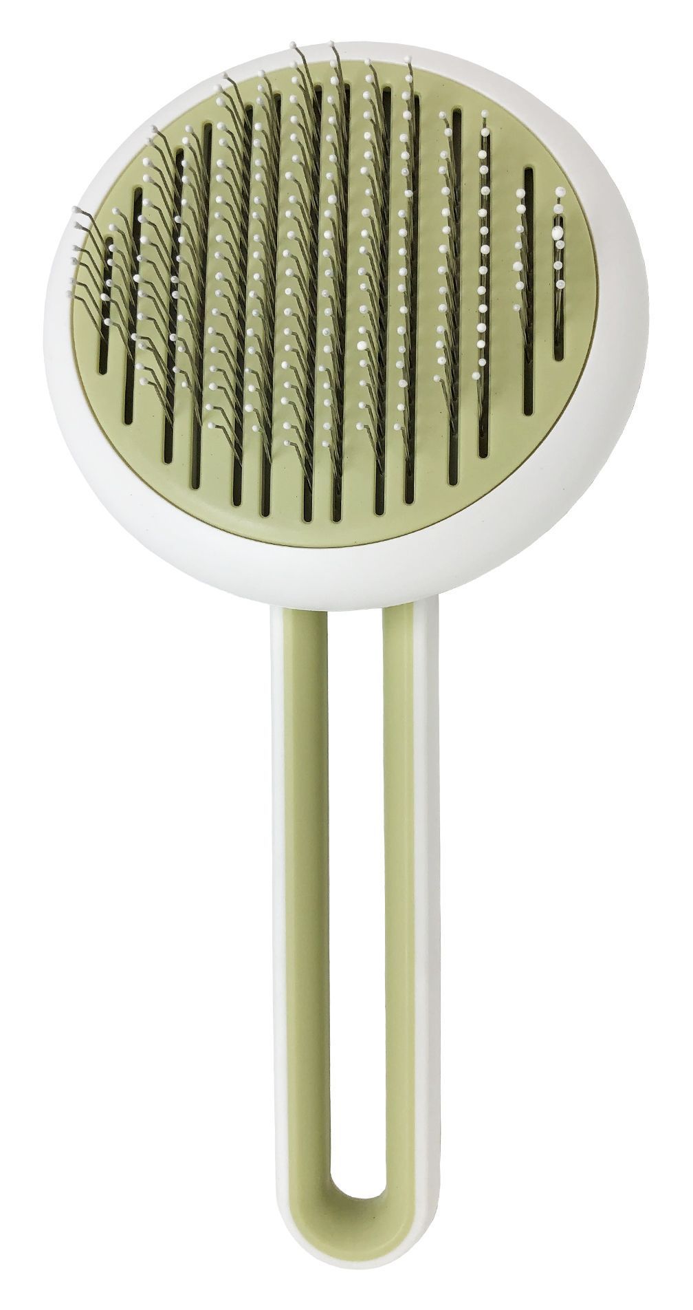 Pet Life ® 'Concepto' Modern Bristle Grooming Pet Deshedder Comb - BIG FRENCHIES